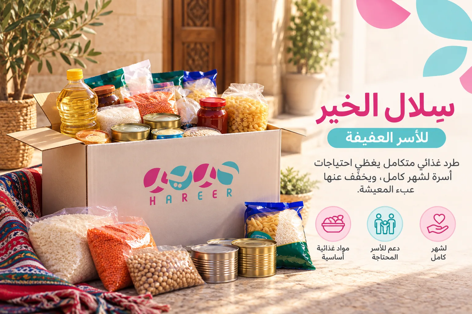 سِلال الخير للأسر العفيفة
